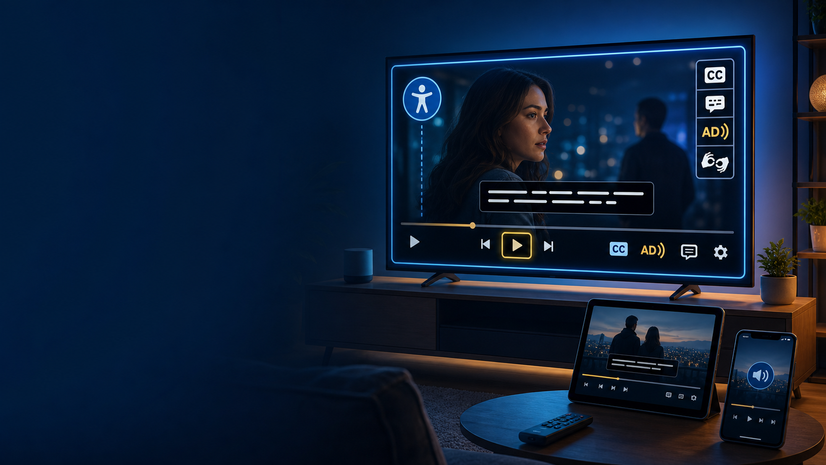 OTT accessibility testing across web, mobile, and smart TV streaming platforms