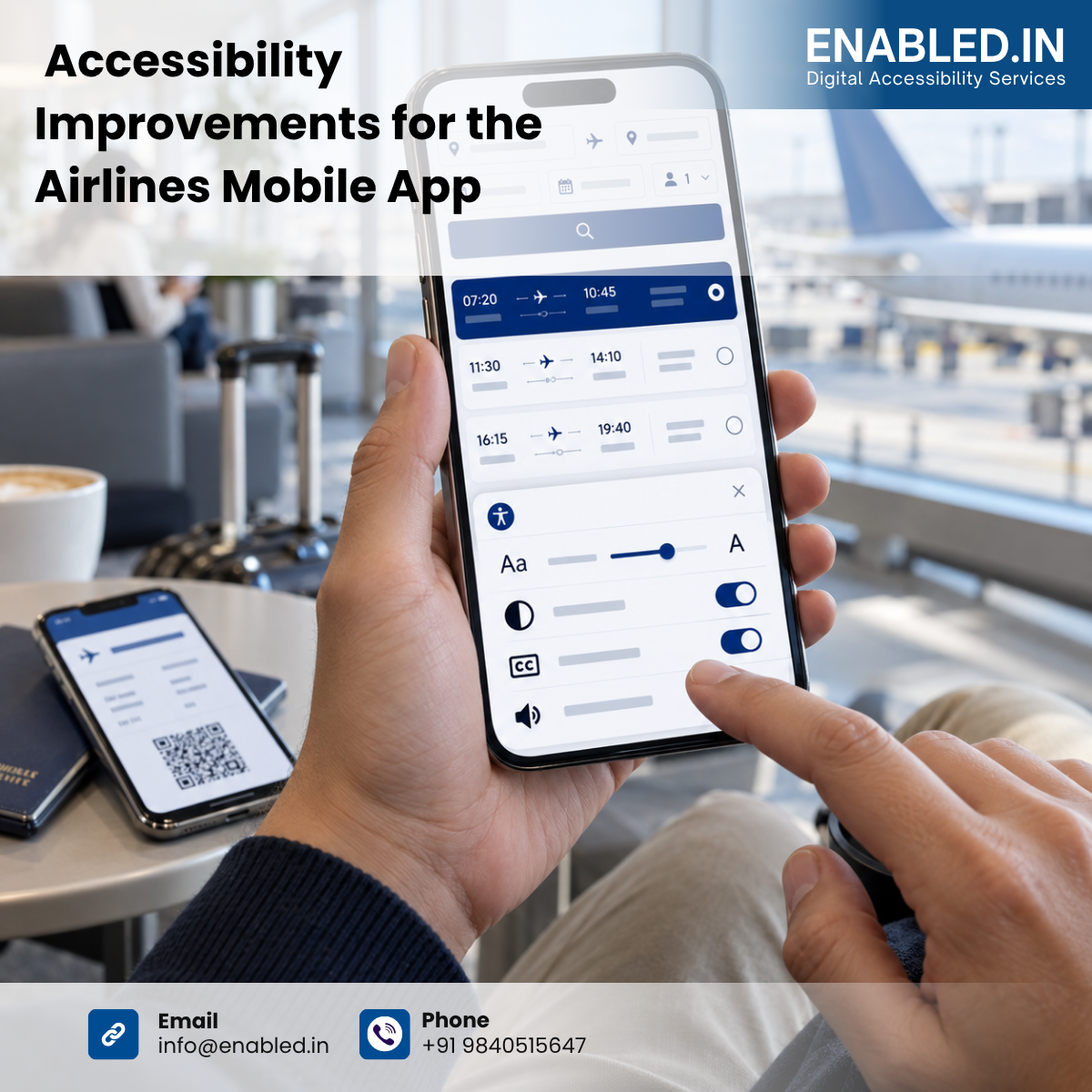How Enabled.in Supported Accessibility Improvements for the SAS Airlines Mobile App