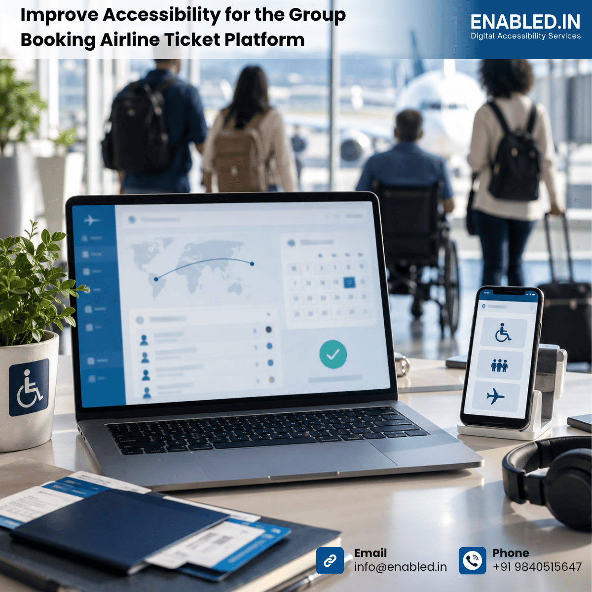 Improve Accessibility for the Group Booking Airline Ticket Platform