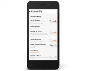 Fire phone - Blind and visually impaired Accessibility option image