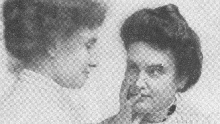 Helen Keller communicate with mother