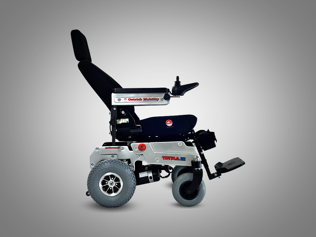 All Terrain powered wheelchair - Tetra EXi With world’s first Split Frame Technology