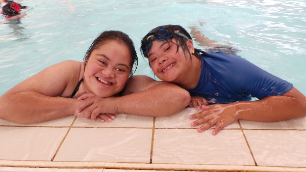 A state level competition for Mentally Challenged Swimmers
