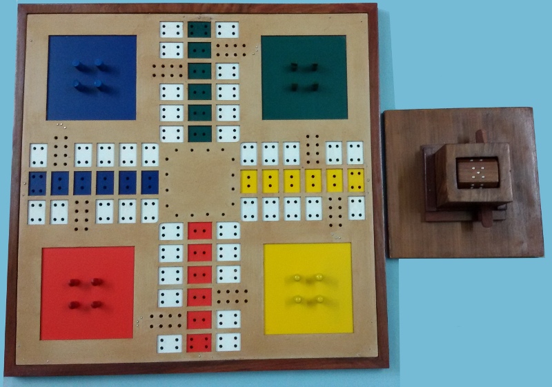 Ludo board game for visually impaired-enabled