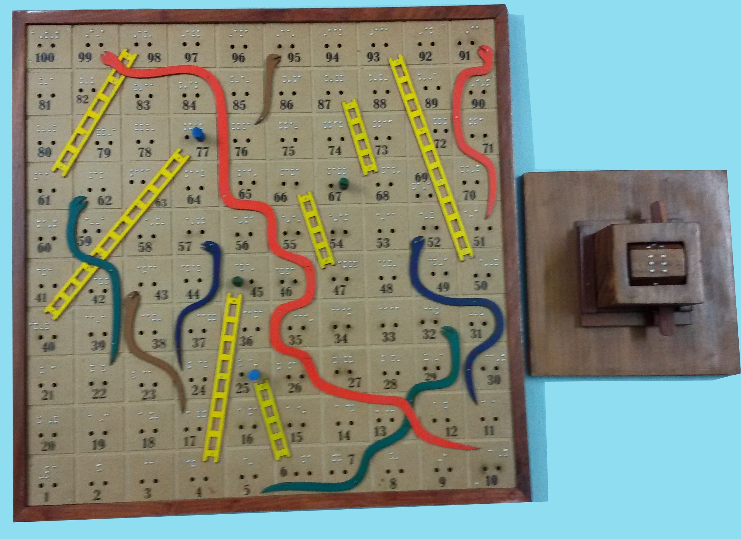 New Snake and ladder Game for Visually Impairments