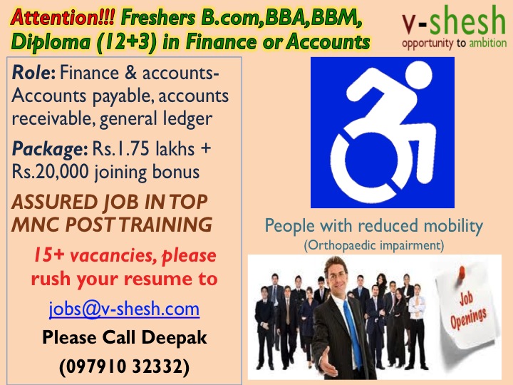 Jobs in accounts and finance