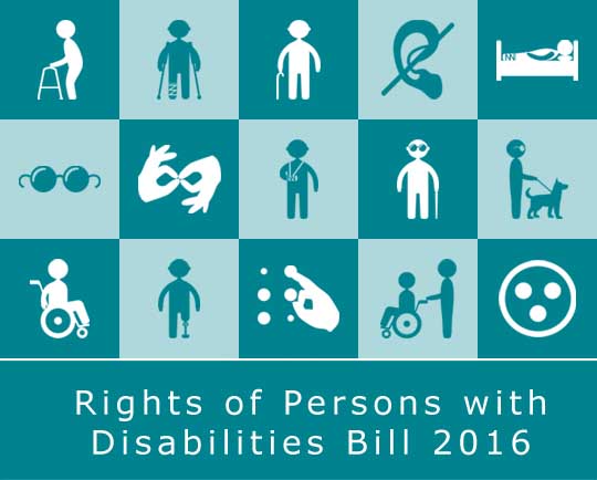 RPwDs Bill 2016 - Rights of persons with disabilities bill 2016 in INdia