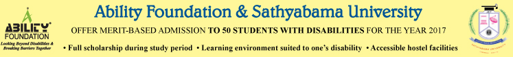 Merit Based Education for Students with disabilities with Full Scholarship banner