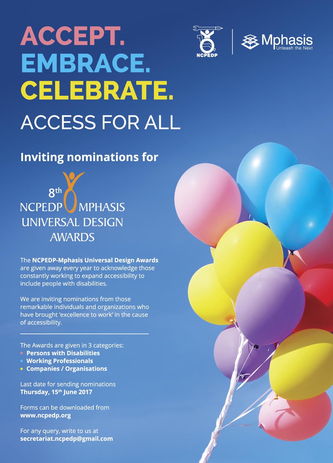 NCPEDP-Mphasis Universal Design Awards 2017