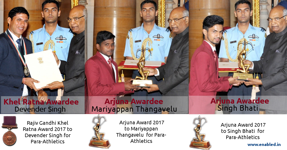 Khel Ratna and Arjuna Awards- Paralympians