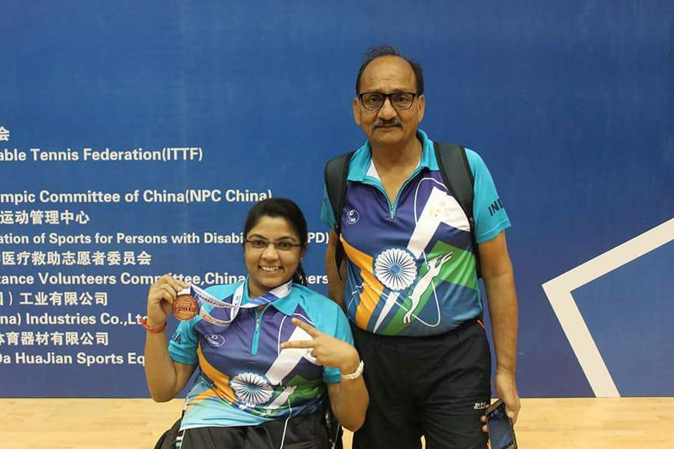 Bhavina Hasmukh Bhai patel with brown's medal