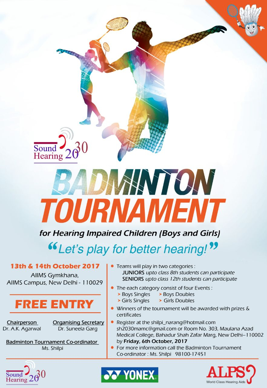 Badminton Tournament for Hearing Impaired Children