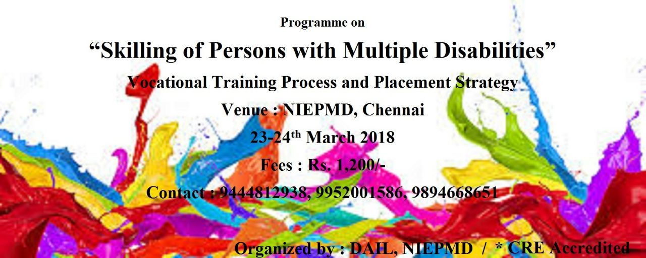 Skilling of Persons with Multiple Disabilities
