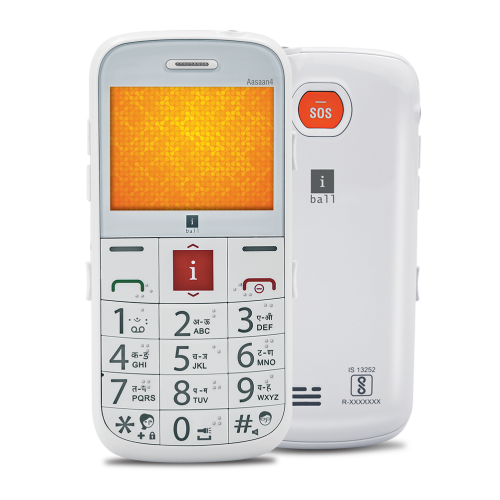 iBall Aasaan4 mobile phone with Braille, talking keyboard feature