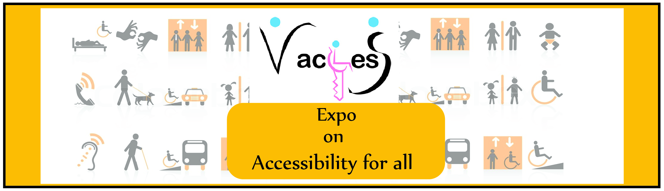 Vaccess Assistive Devices and Technologies expo in Chennai banner