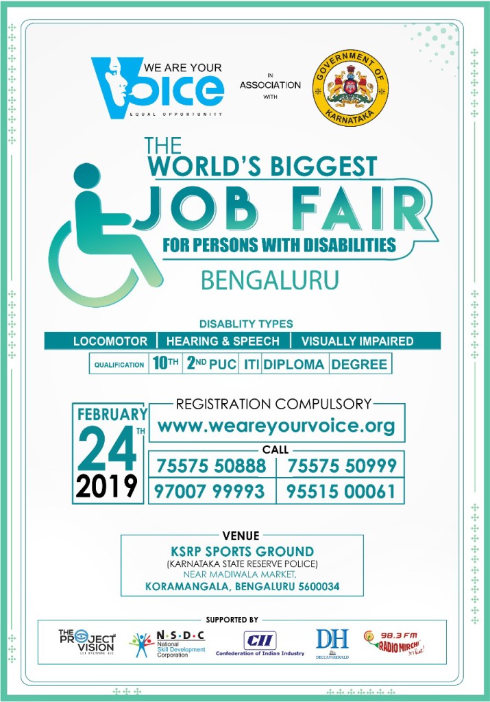 Exclusive Job Fair for Persons With Disabilities-bangalore