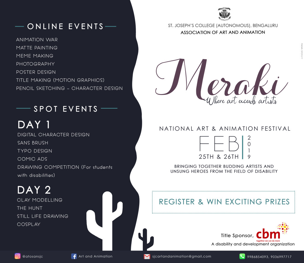 Meraki - Where art exceeds artists - National art and animation festival for disabilities