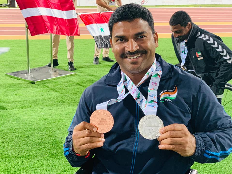 Sandesha-Paralympic Athlete-Silver and Bronze-medal-iwas2019