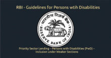 Priority Sector Lending – Persons with Disabilities (PwD) – Inclusion under Weaker Sections - disability Weaker Sections loan