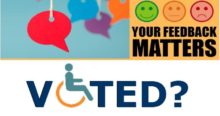 Election 2019 Disability feedback banner