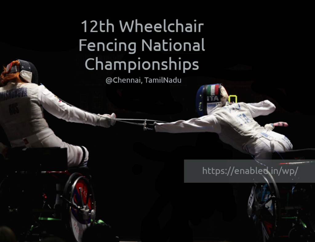 12th Wheelchair Fencing National Championships India 2019