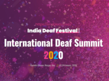Deaf Can Foundation, Deaf Leaders and Inspiralive going to organise the International Deaf Summit 2020.