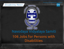 106 Jobs for Persons with Disabilities – Navodaya Vidyalaya Samiti