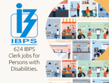 624 IBPS Clerk jobs for Persons with Disabilities.