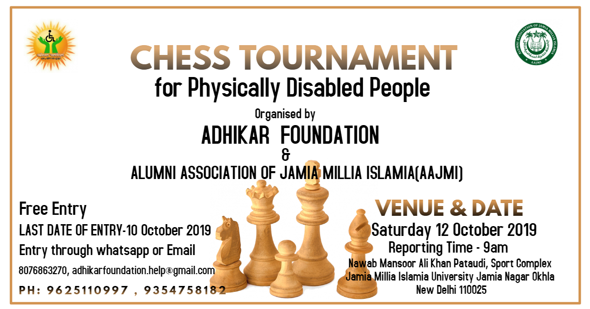 Chess Tournament for Persons with Disabilities