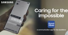 Samsung Good Vibes App – A communication app for the deafblind