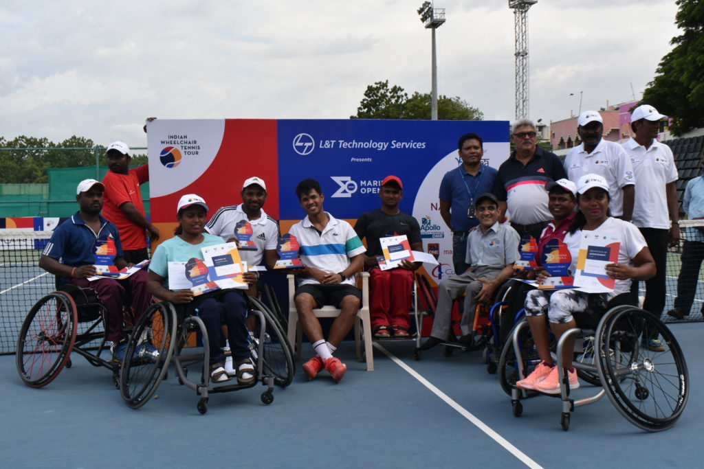 Marina Open 2019 Title Winners - Charminar Open Wheelchair Tennis