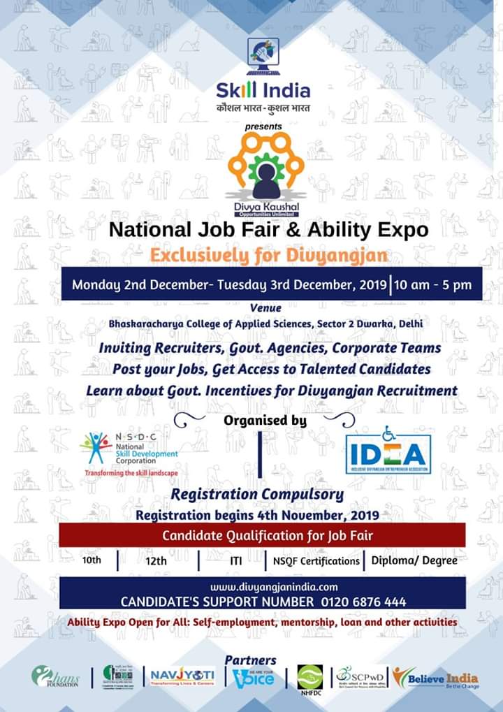 National Job Fair and Ability Expo - Exclusively for Persons with Disabilities