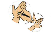 sign or thumb impression sign language symbol 