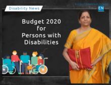 Finance Minister Nirmala Sitharaman presents her second Union Budget. for persons with disabilities