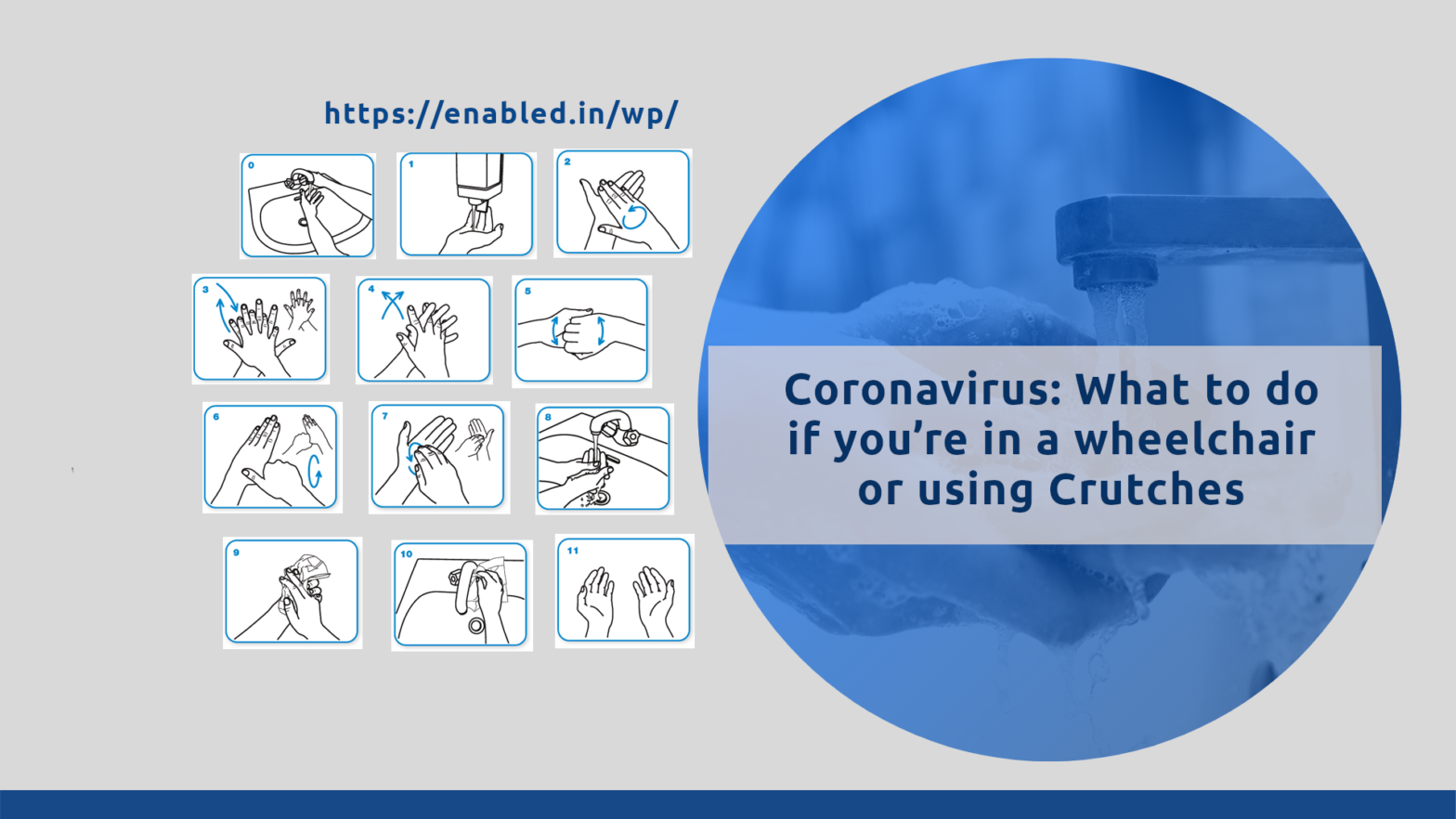 Clean hands protect against Corona Virus – Guidelines for Persons with Disabilities