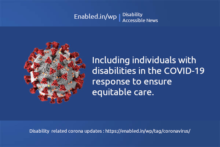 Including individuals with disabilities in the COVID-19 response to ensure equitable care.
