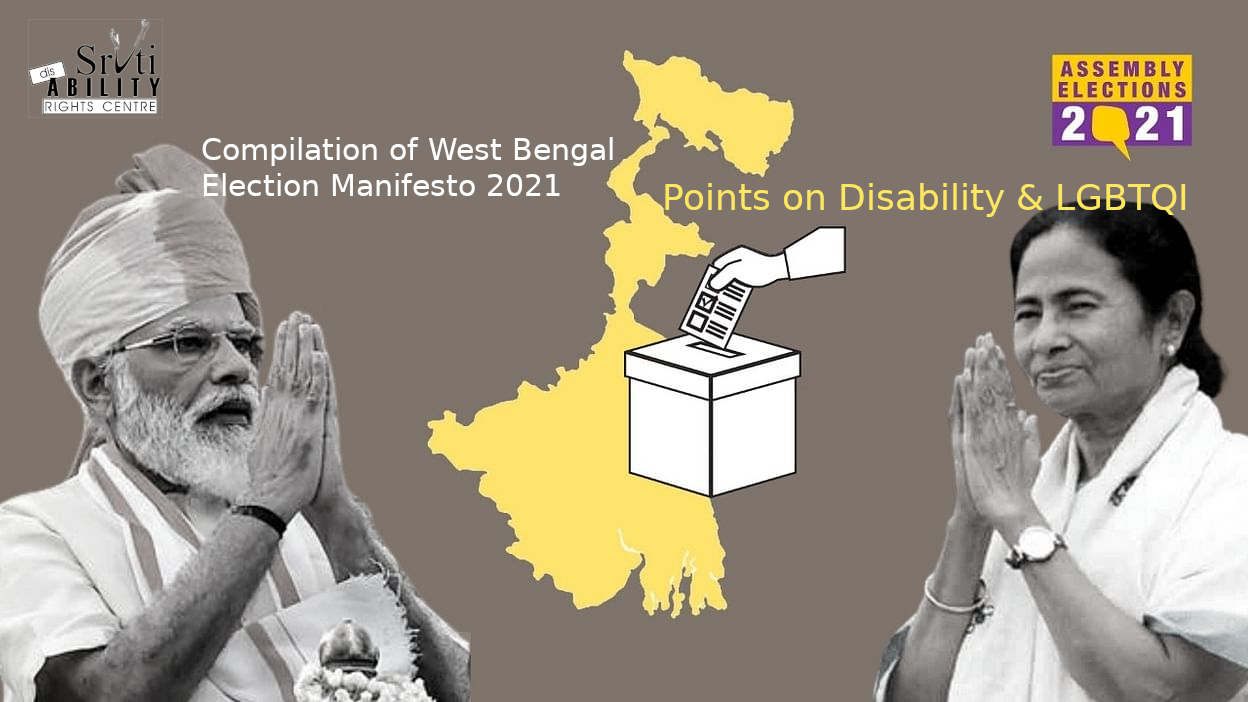 Compilation of West Bengal Election Manifesto 2021 : points on Disability & LGBTQI