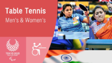 India Table Tennis – Paralympic 2020 Tokyo Update & Results
