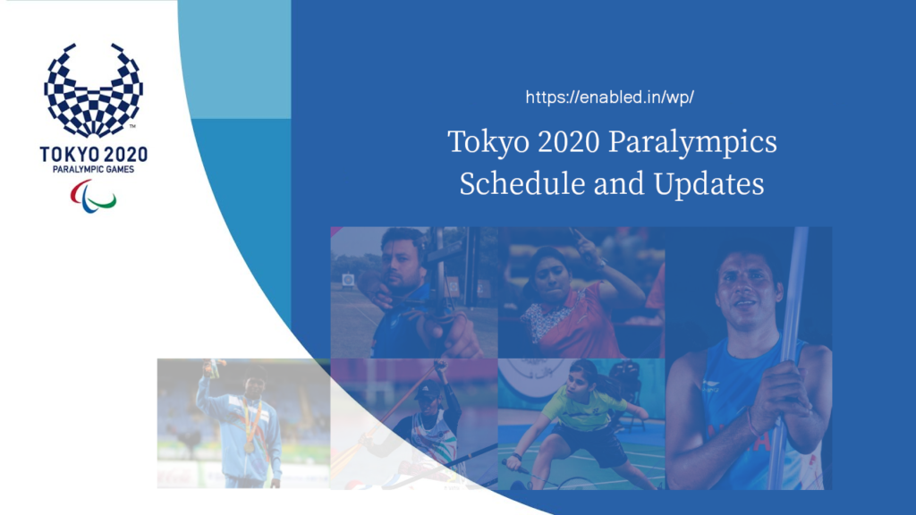 India : Tokyo Paralympics Games 2020 - Schedule & Results - enabled.in