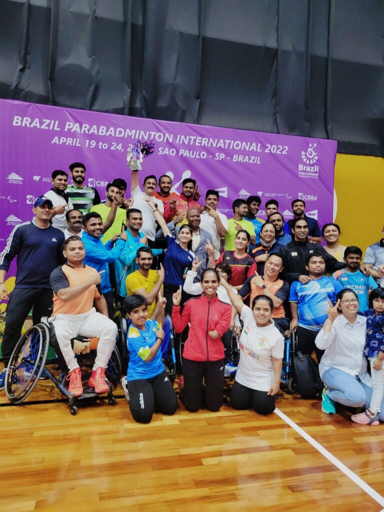 Indian Para Badminton Team Won 28 Medals in BRAZIL Para Badminton International