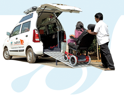 Wheelchair accessible taxi in India