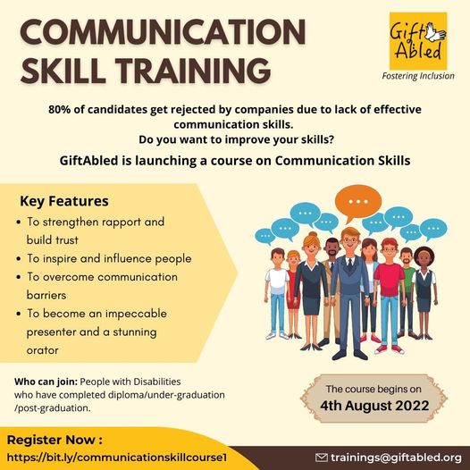 Communication Skill Training for Persons with Disabilities - GiftAbled ...