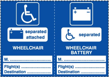 Battery-powered Wheelchair and Mobility Aid Label